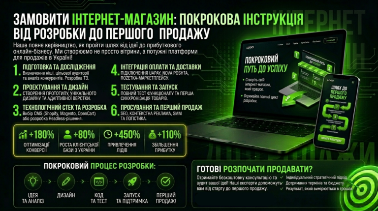 Як відкрити інтернет-магазин в Одесі: покрокова інструкція під ключ | Ціни 2026 | Loginov-IT, розробка інтернет-магазину Одеса, створення інтернет-магазину Одеса, інтернет-магазин під ключ Україна, WooCommerce Одеса, OpenCart розробка Одеса, замовити інтернет-магазин Одеса, вартість інтернет-магазину 2026, e-commerce розробка Україна, відкрити інтернет-магазин Одеса